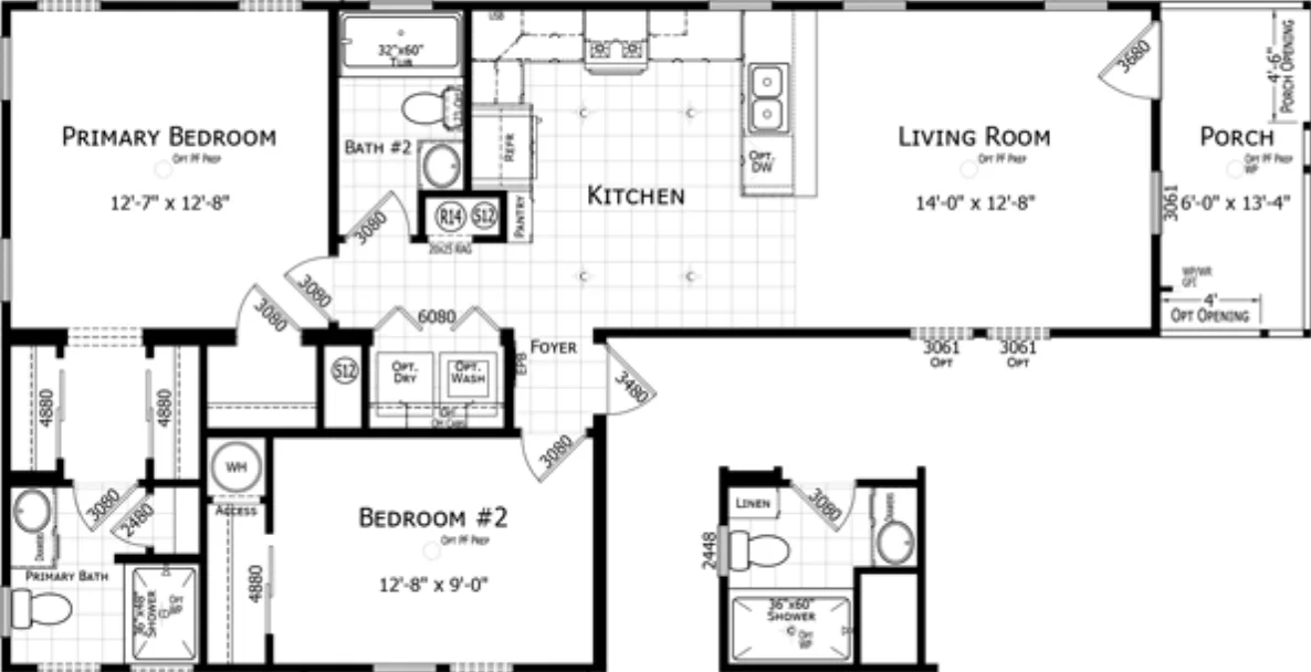 Bigbee floor plan home features