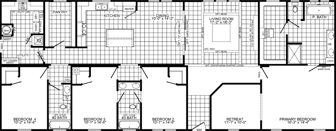 Freedom 3276527 floor plan home features