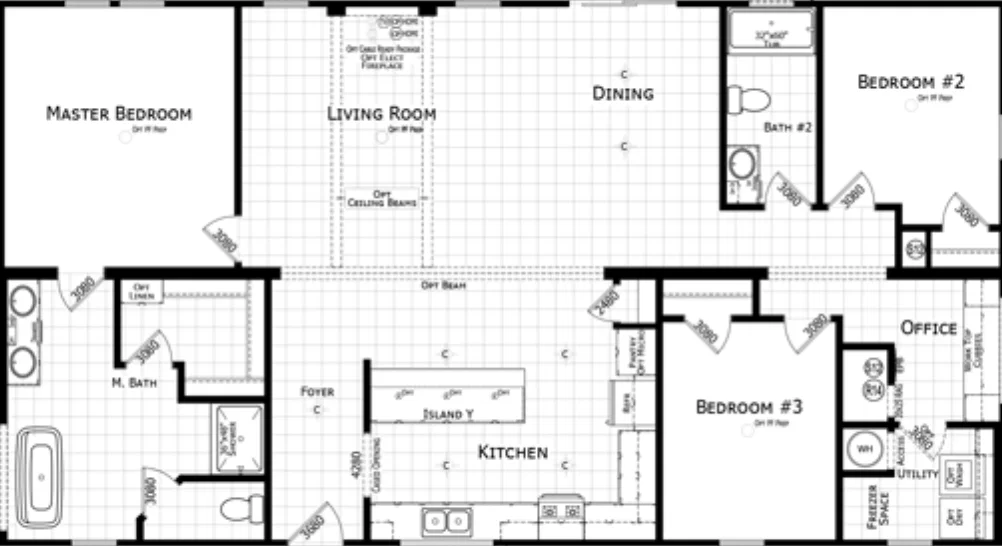 Lyeffion floor plan home features