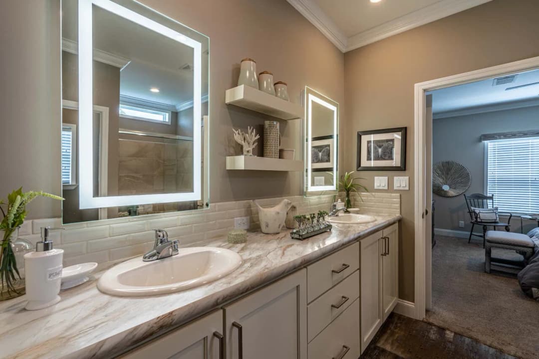 Lifestyle bathroom home features