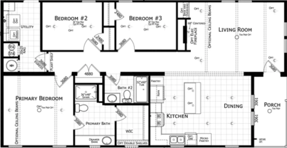 Yarmouth floor plan home features