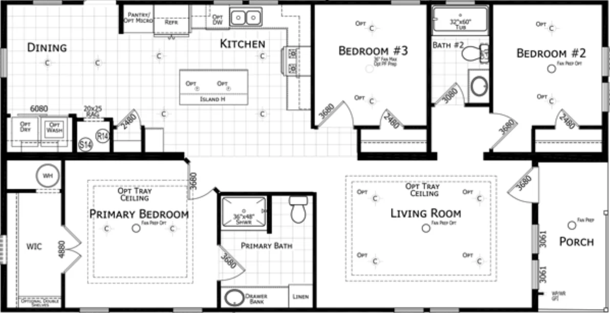 Lakedge floor plan home features