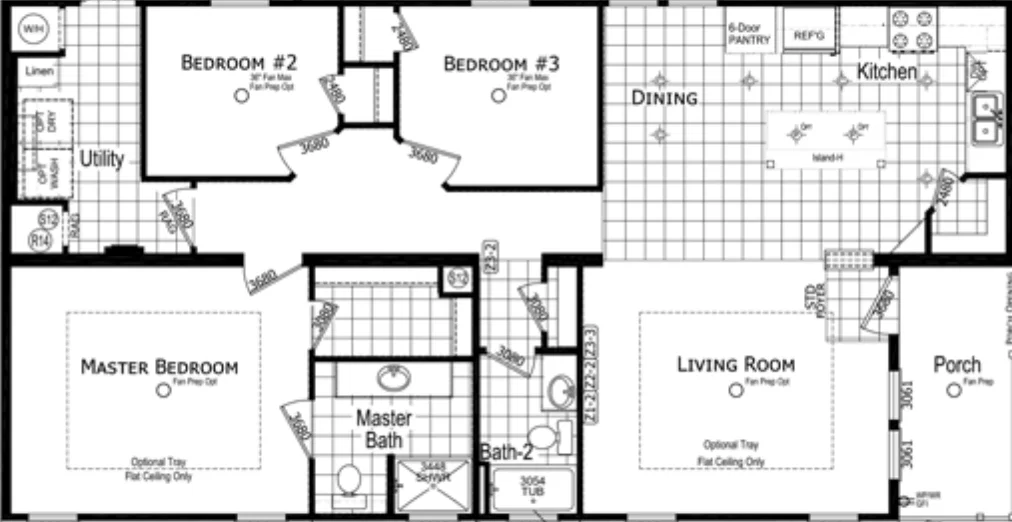 Natilus floor plan home features