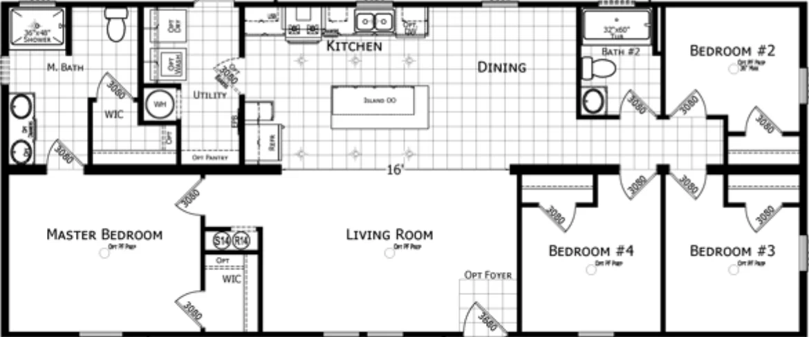 Parton floor plan home features