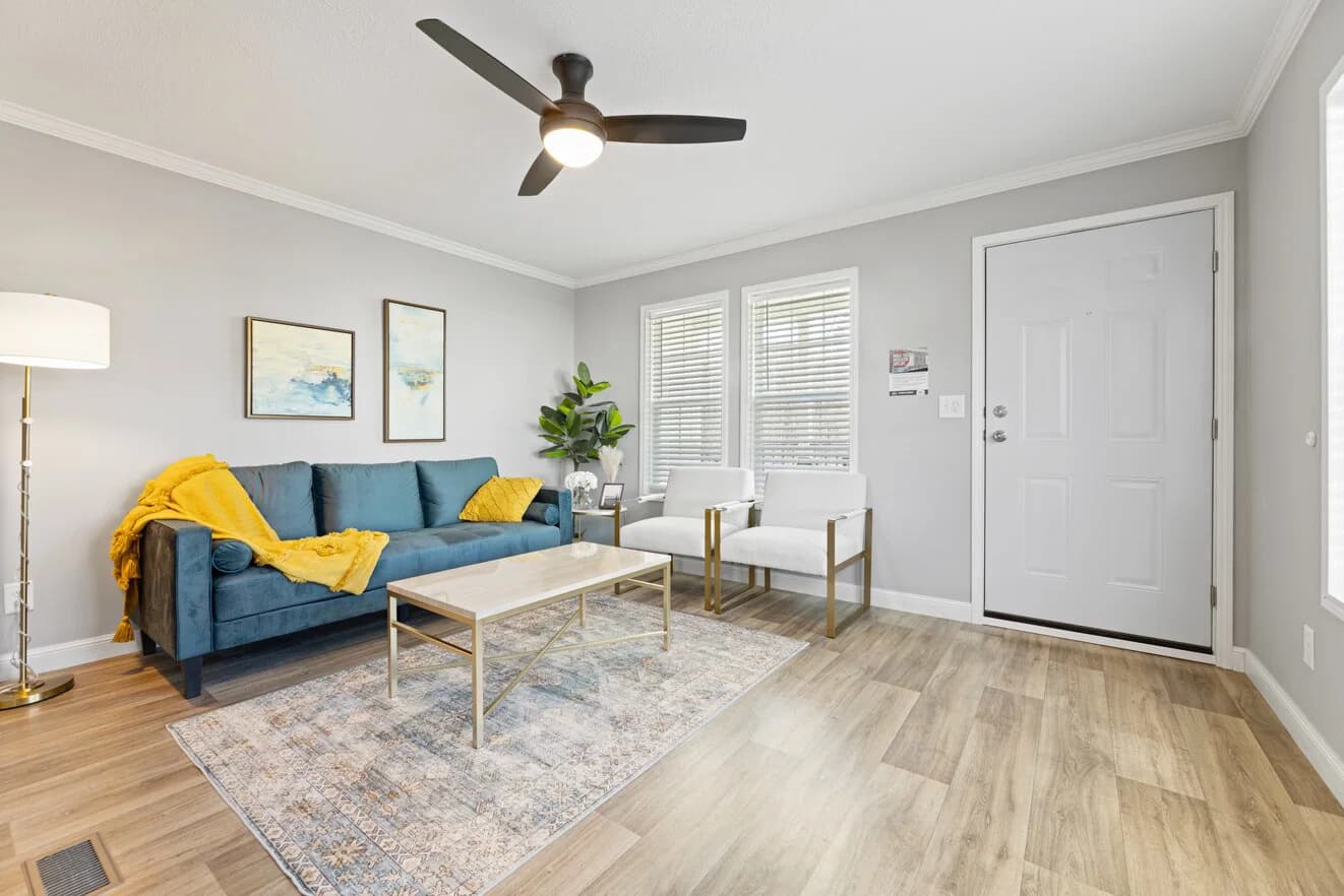 Roanoke duplex hero and interior home features