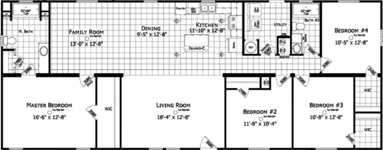 Houghton floor plan home features