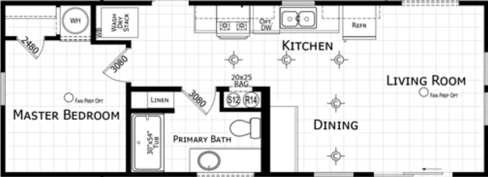 Willette floor plan home features