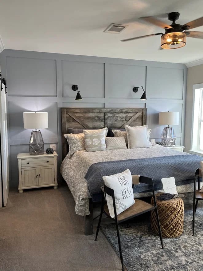 Easton farmhouse 30683a bedroom home features