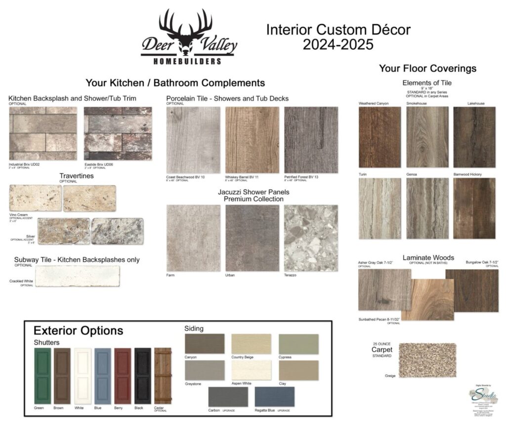 Deer Valley Homebuilders Decor